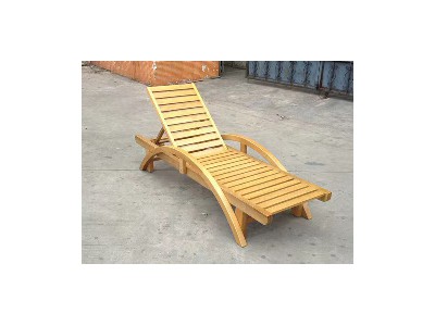 Solid wood deck chair 6