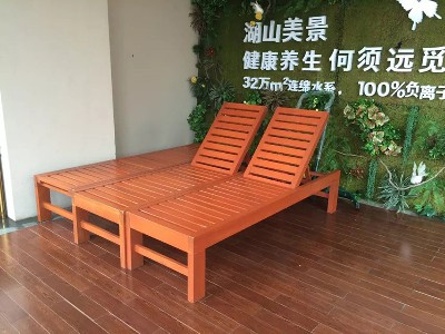Solid wood deck chair 8