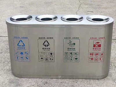 Stainless steel trash can 3