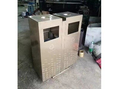 Stainless steel trash can 13