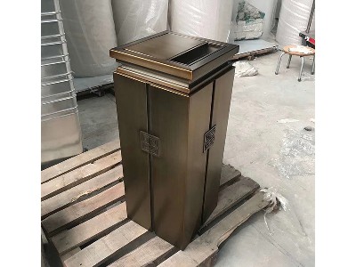 Stainless steel trash can 14