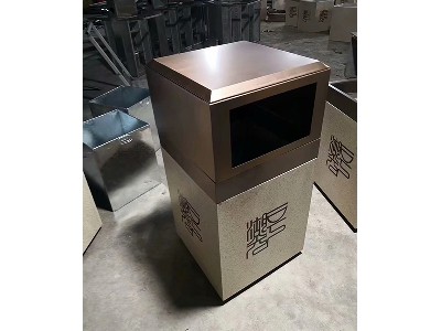 Stainless steel trash can 17