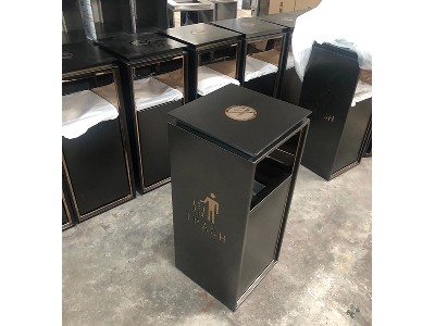 Steel trash can 7