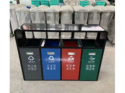 Steel trash bin 13