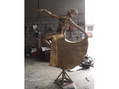 不锈钢舞女雕塑