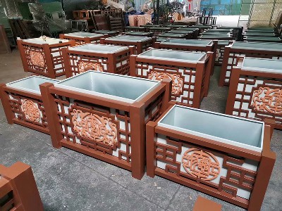 Steel structure flower box 3
